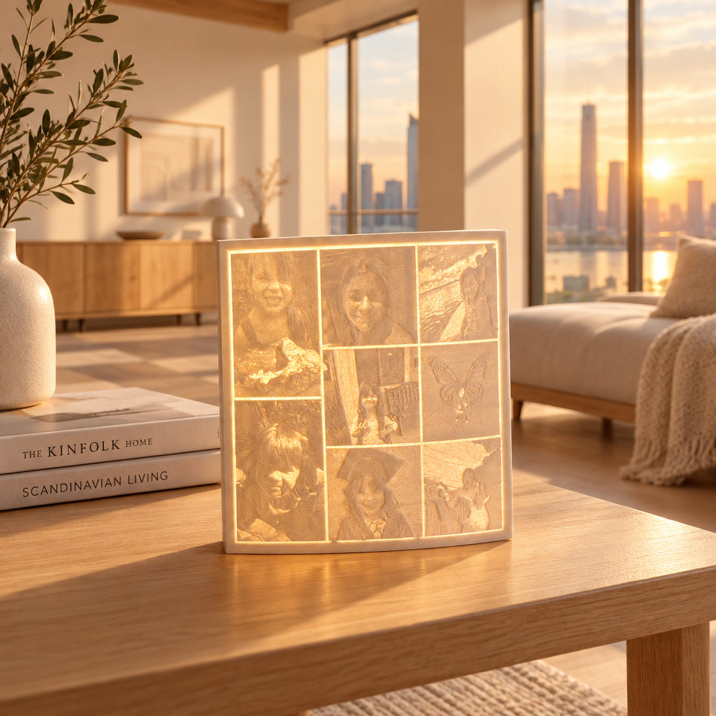Custom 3D Printed Photo Lithophanes