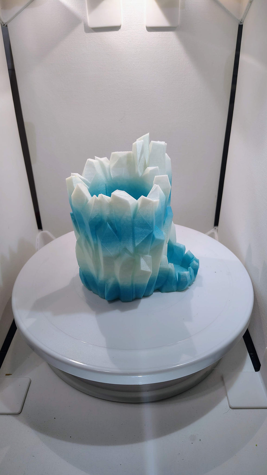 Crystalline Frost Iceberg Dice Tower & Can Holder