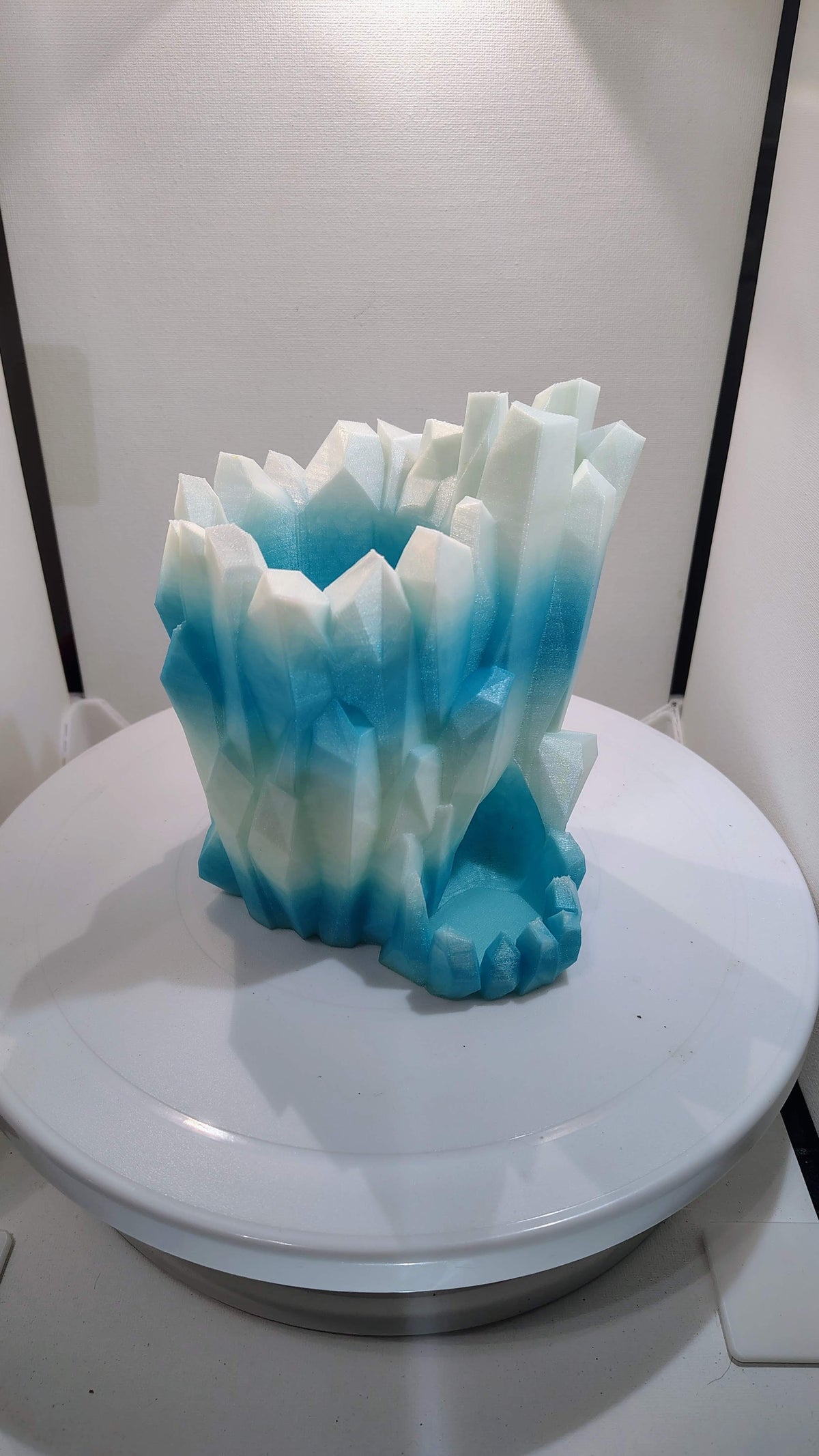 Crystalline Frost Iceberg Dice Tower & Can Holder