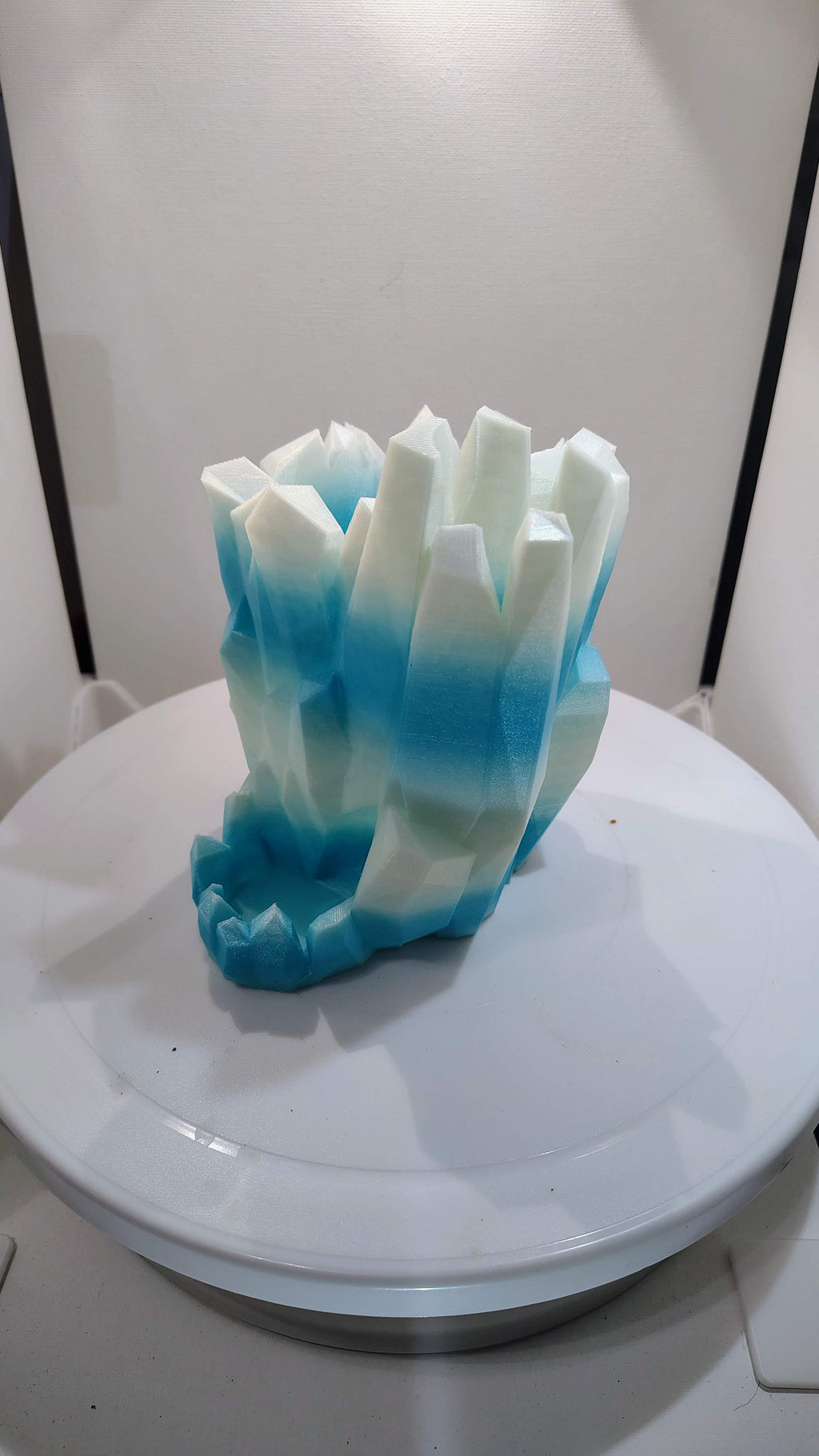 Crystalline Frost Iceberg Dice Tower & Can Holder