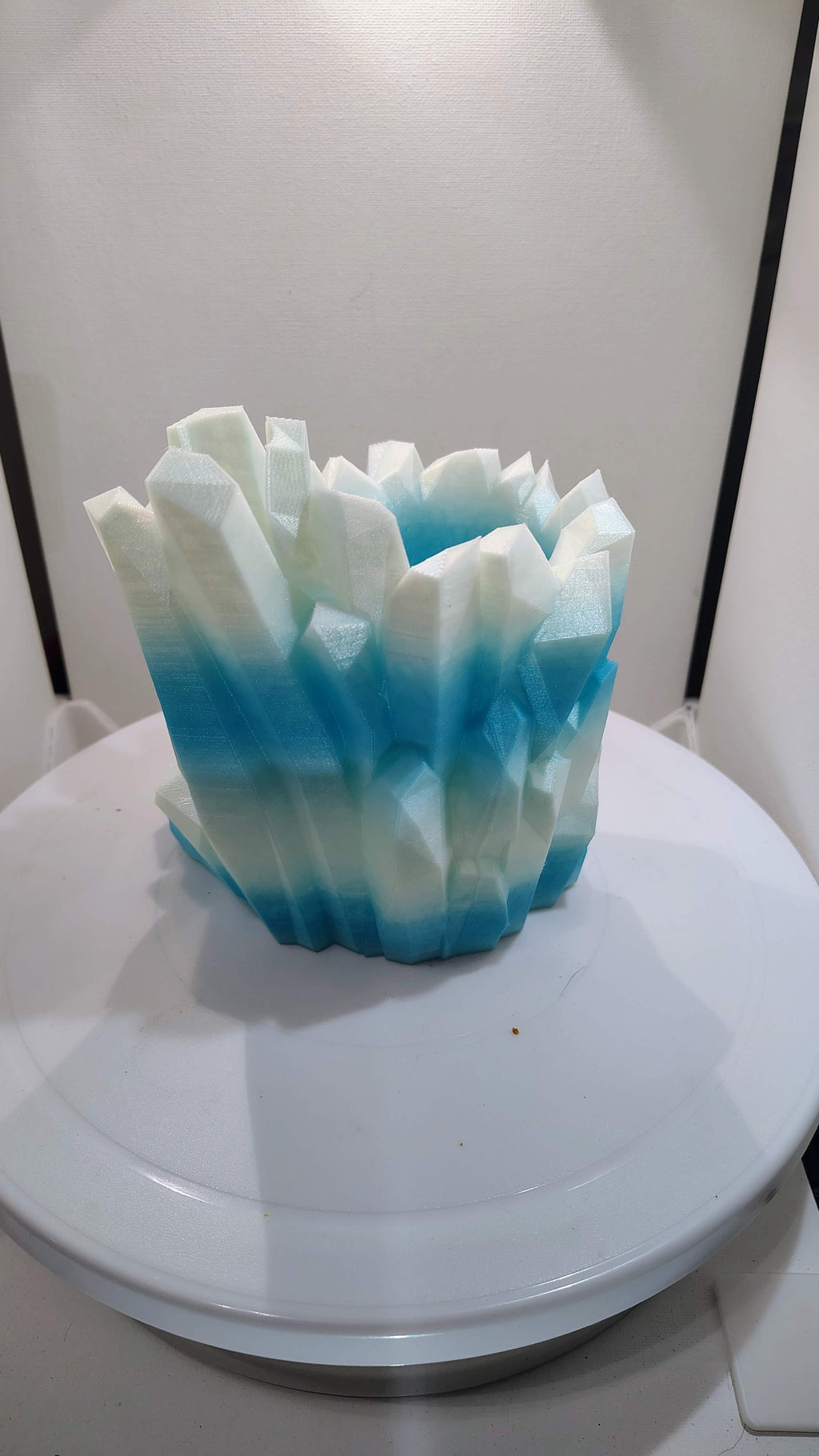 Crystalline Frost Iceberg Dice Tower & Can Holder