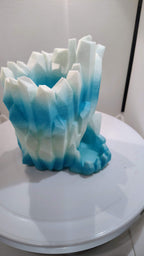Crystalline Frost Iceberg Dice Tower & Can Holder