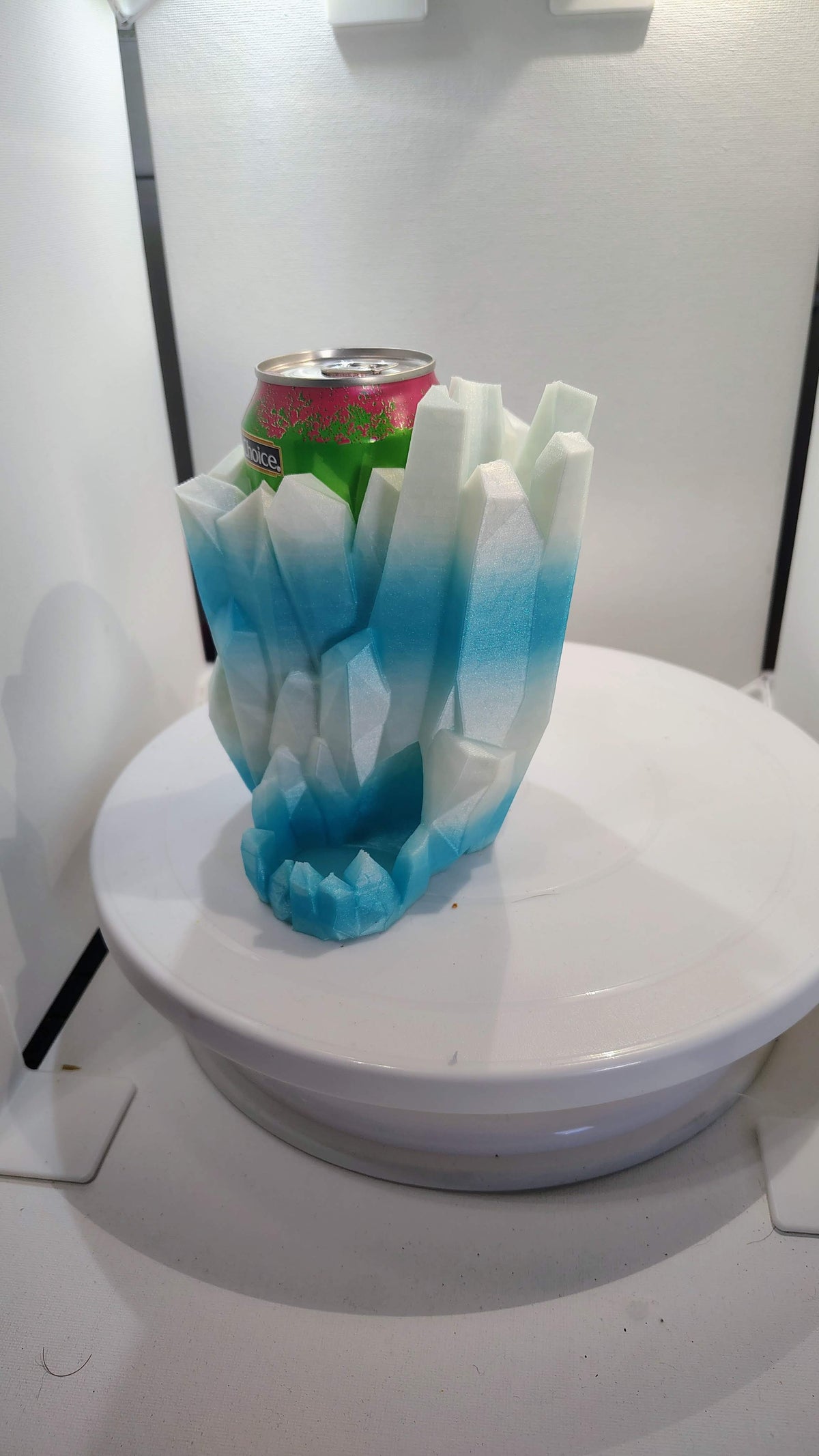 Crystalline Frost Iceberg Dice Tower & Can Holder