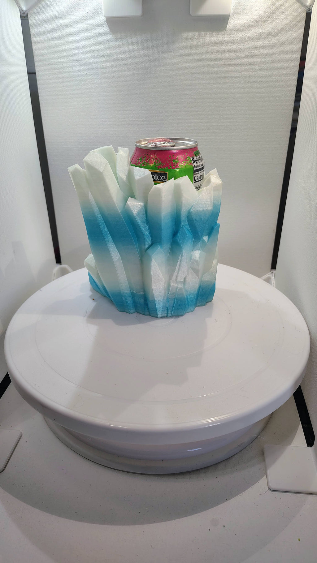 Crystalline Frost Iceberg Dice Tower & Can Holder