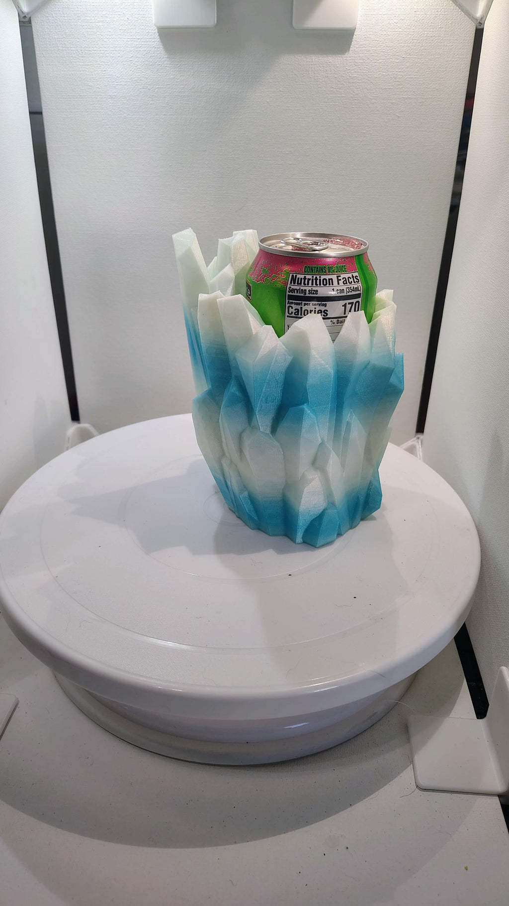 Crystalline Frost Iceberg Dice Tower & Can Holder