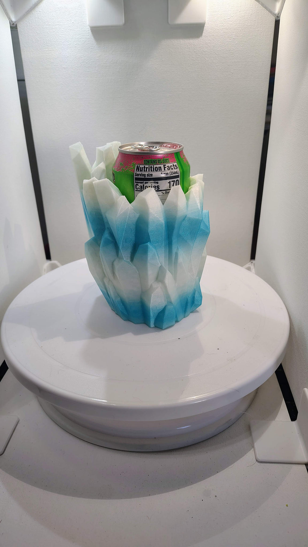 Crystalline Frost Iceberg Dice Tower & Can Holder
