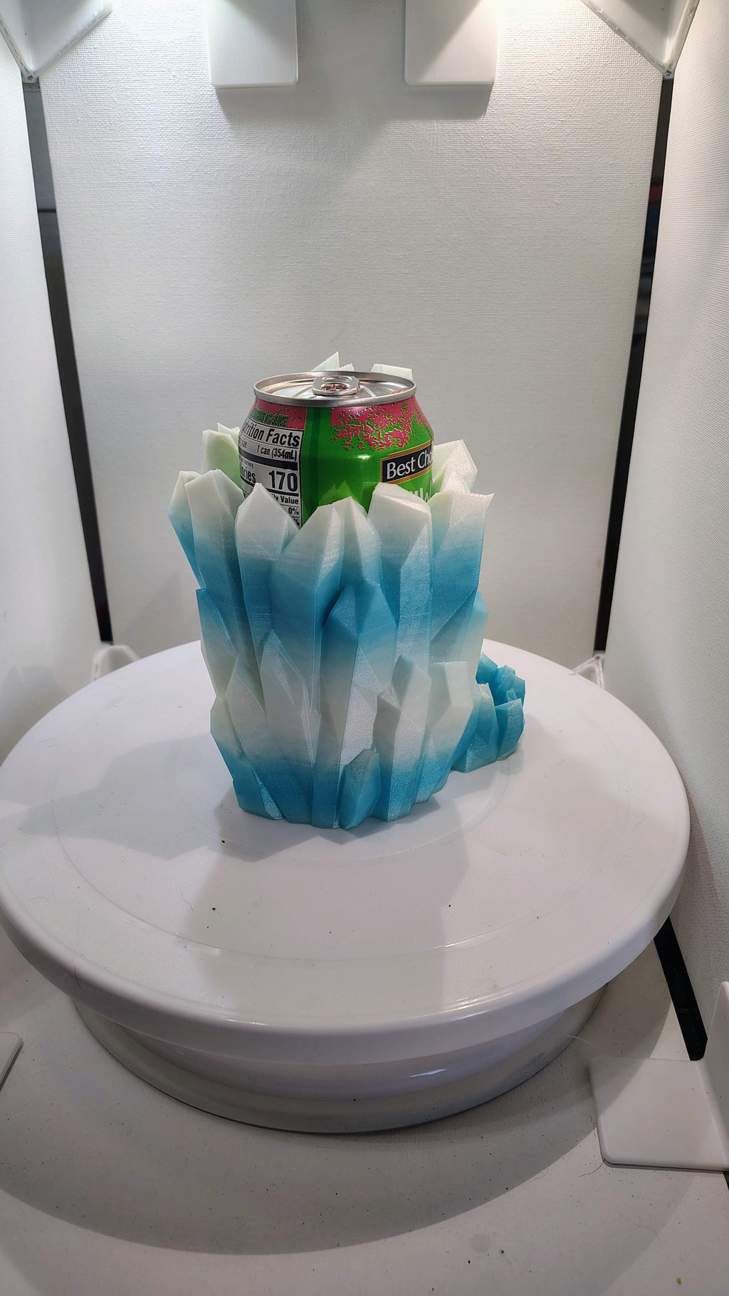 Crystalline Frost Iceberg Dice Tower & Can Holder