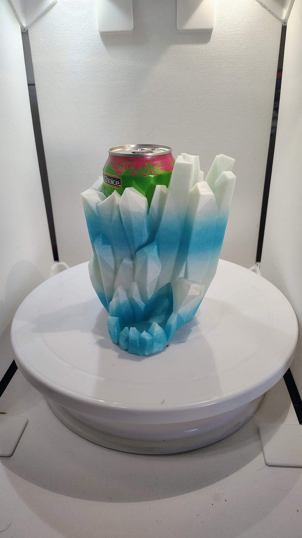 Crystalline Frost Iceberg Dice Tower & Can Holder