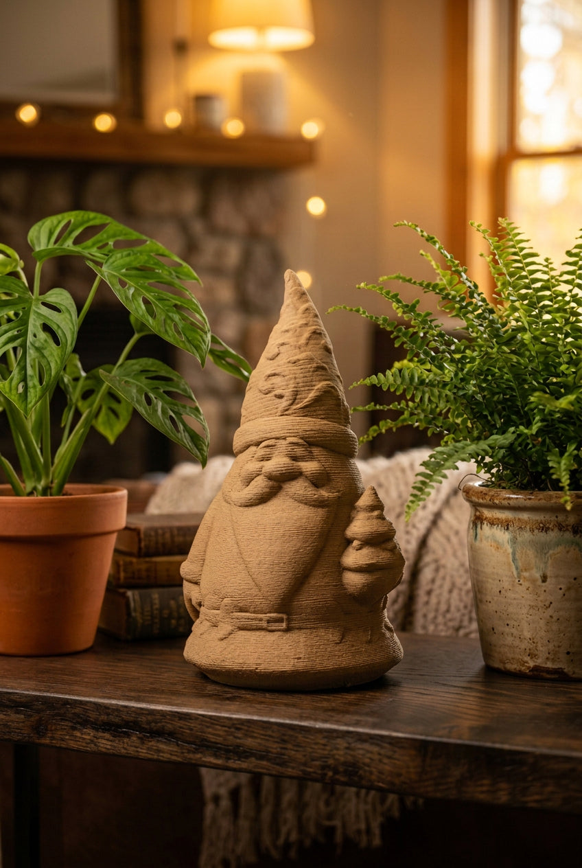 Santa Gnome Figurine