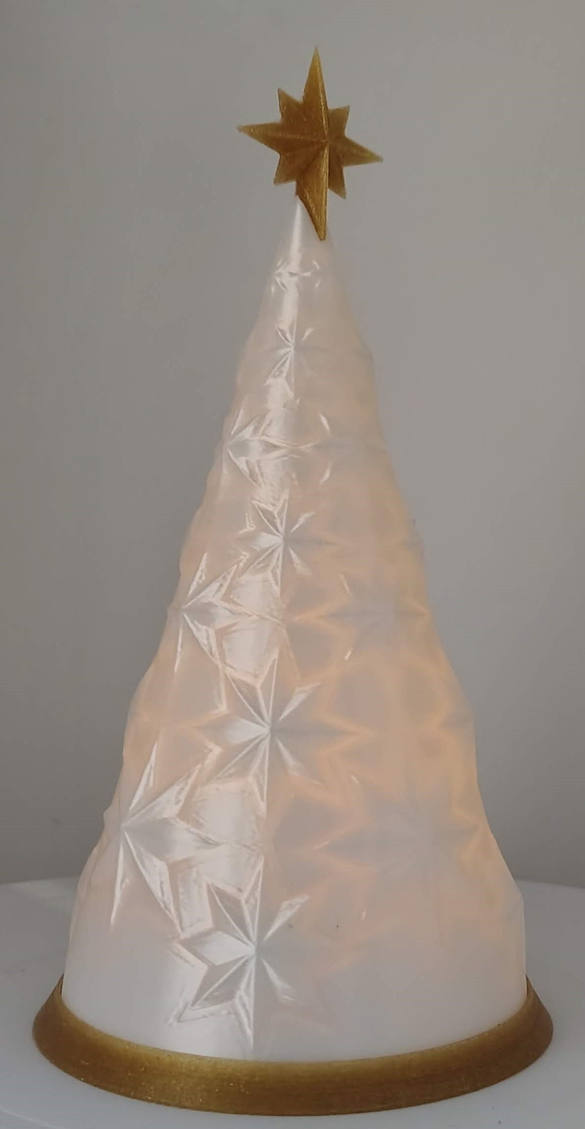 Christmas Tree Lamp with Star Pattern