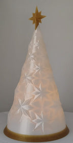 Christmas Tree Lamp with Star Pattern