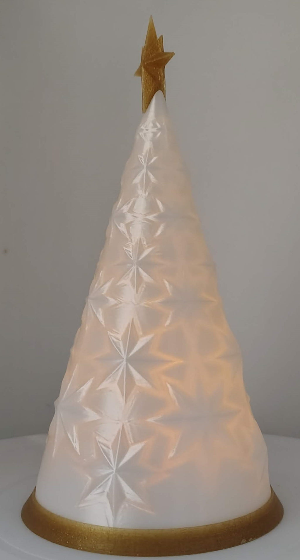 Christmas Tree Lamp with Star Pattern