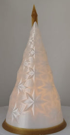 Christmas Tree Lamp with Star Pattern