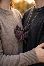 Twin Dragon Companion Necklaces