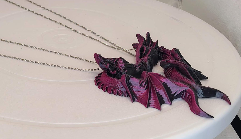 Twin Dragon Companion Necklaces