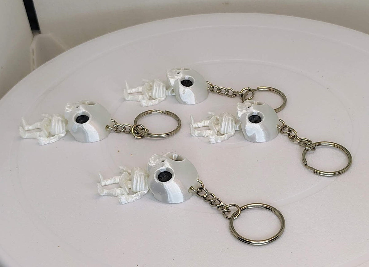 Spooky Articulating Skeleton Keychain