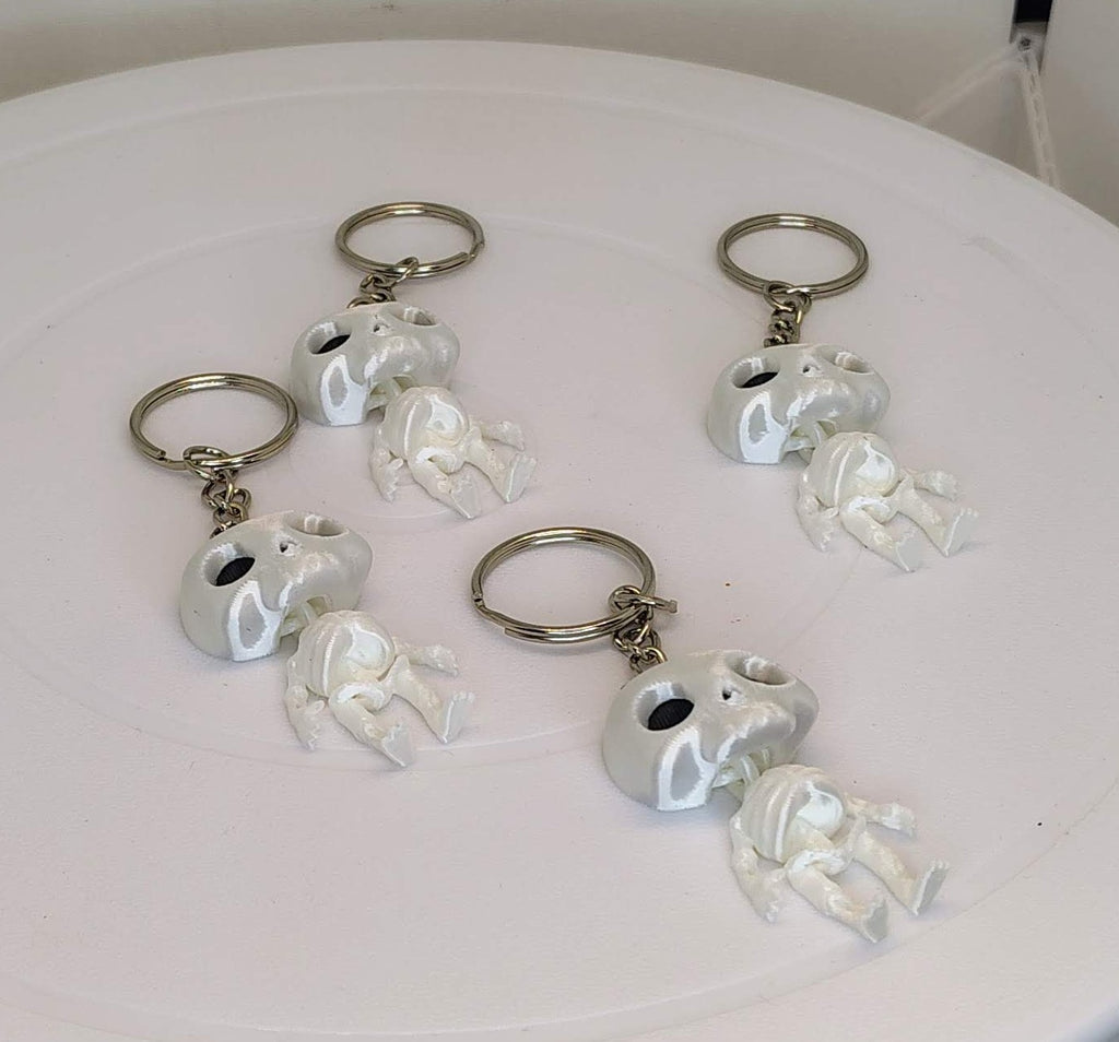 Spooky Articulating Skeleton Keychain