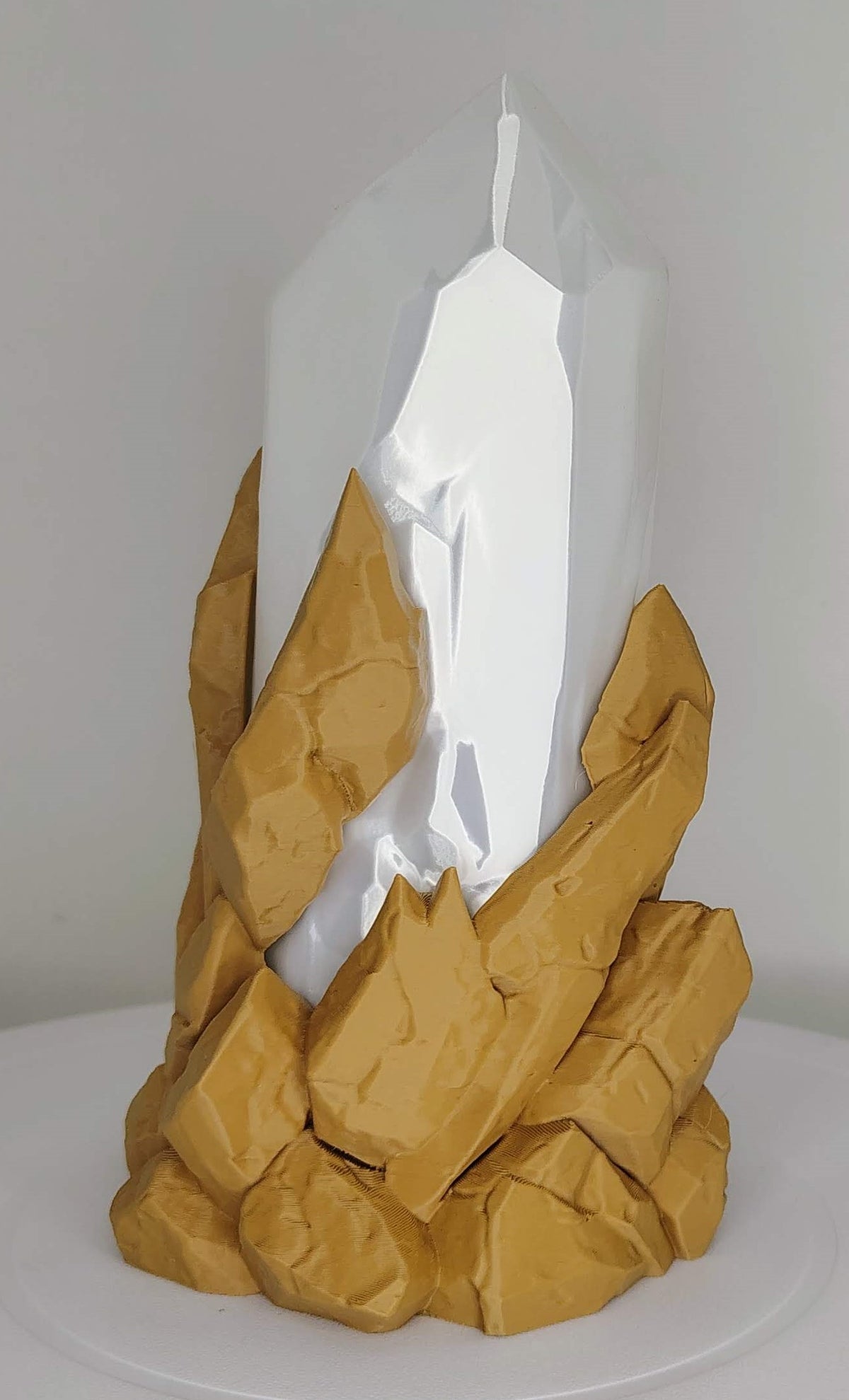 Rugged Crystal Lamp