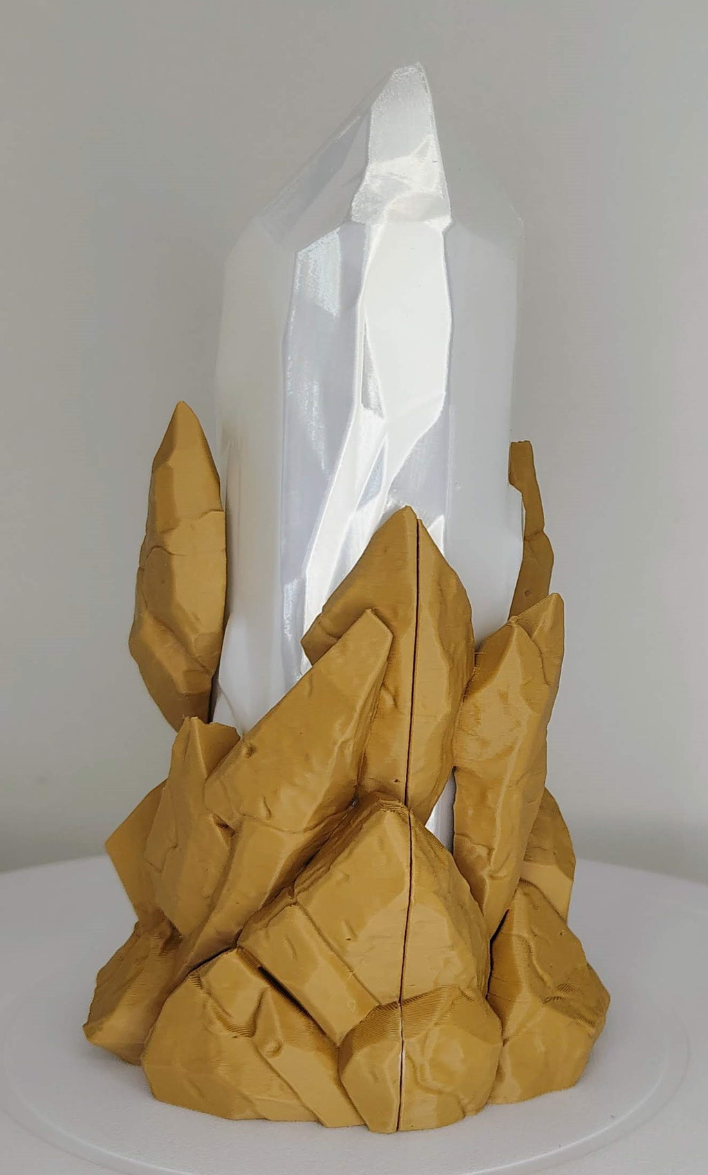 Rugged Crystal Lamp