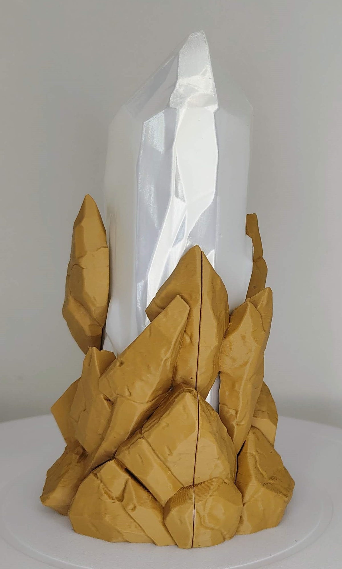 Rugged Crystal Lamp