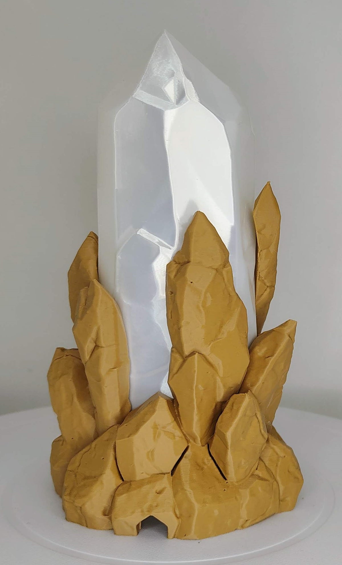 Rugged Crystal Lamp