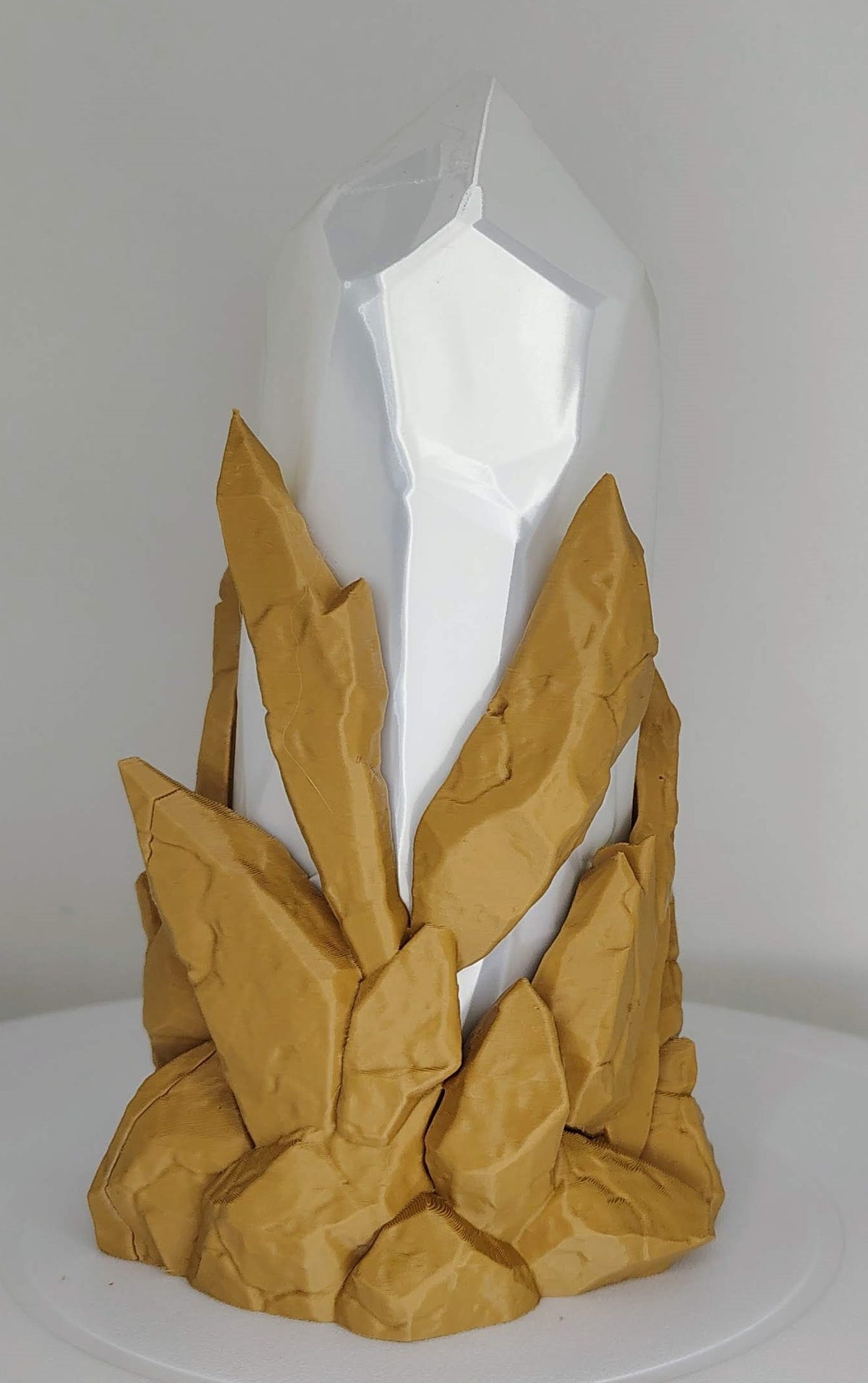 Rugged Crystal Lamp