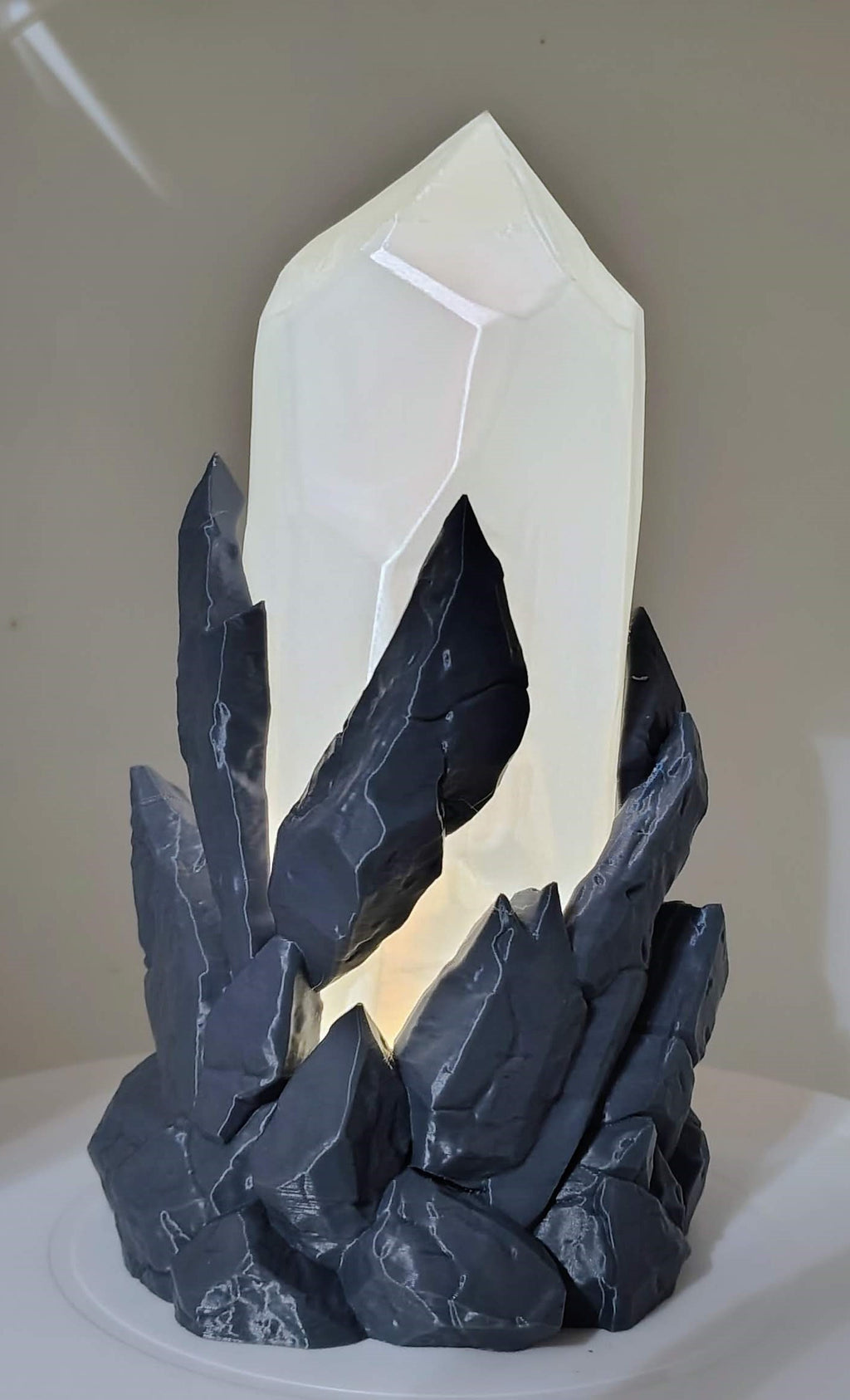 Rugged Crystal Lamp