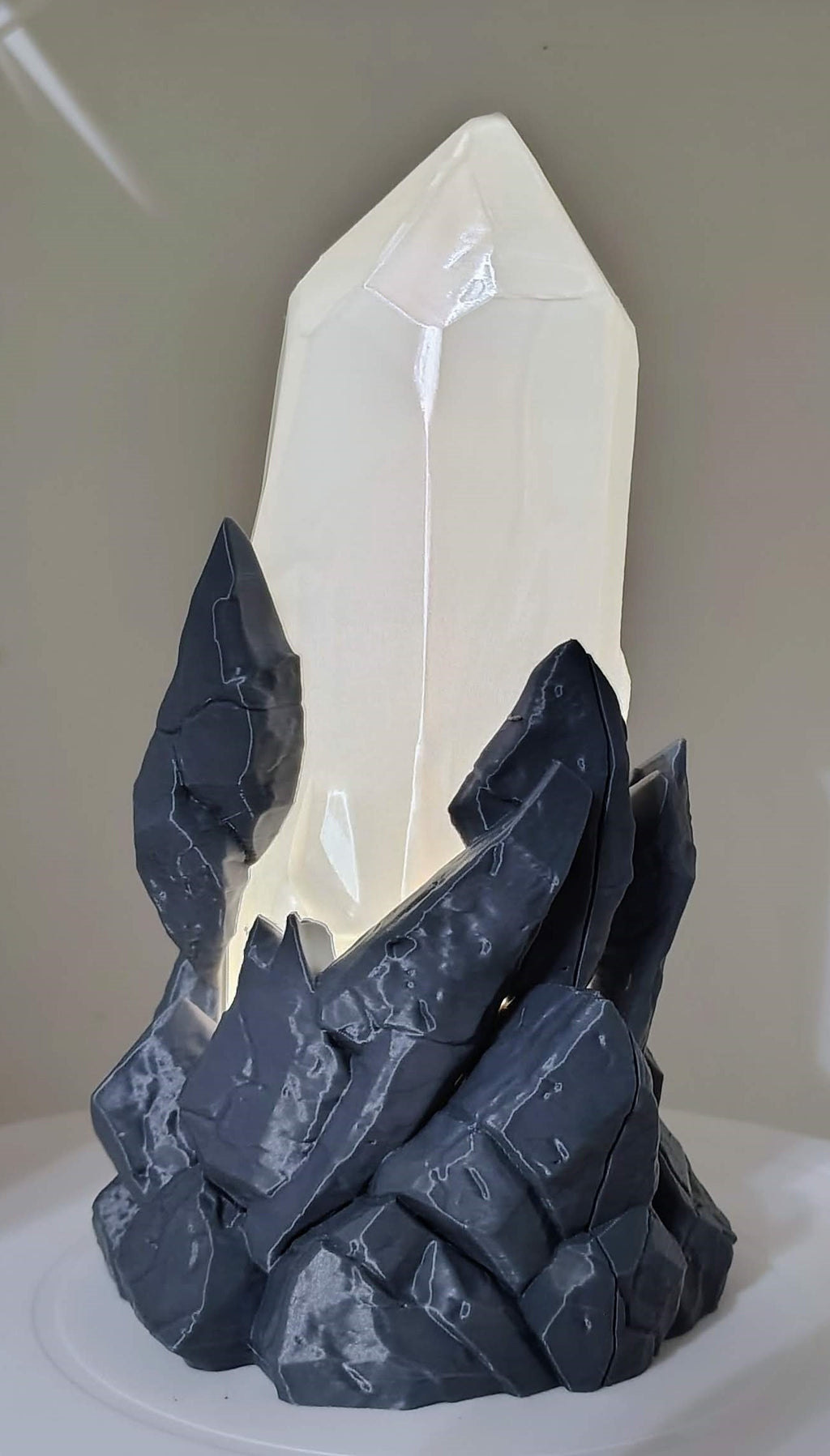 Rugged Crystal Lamp