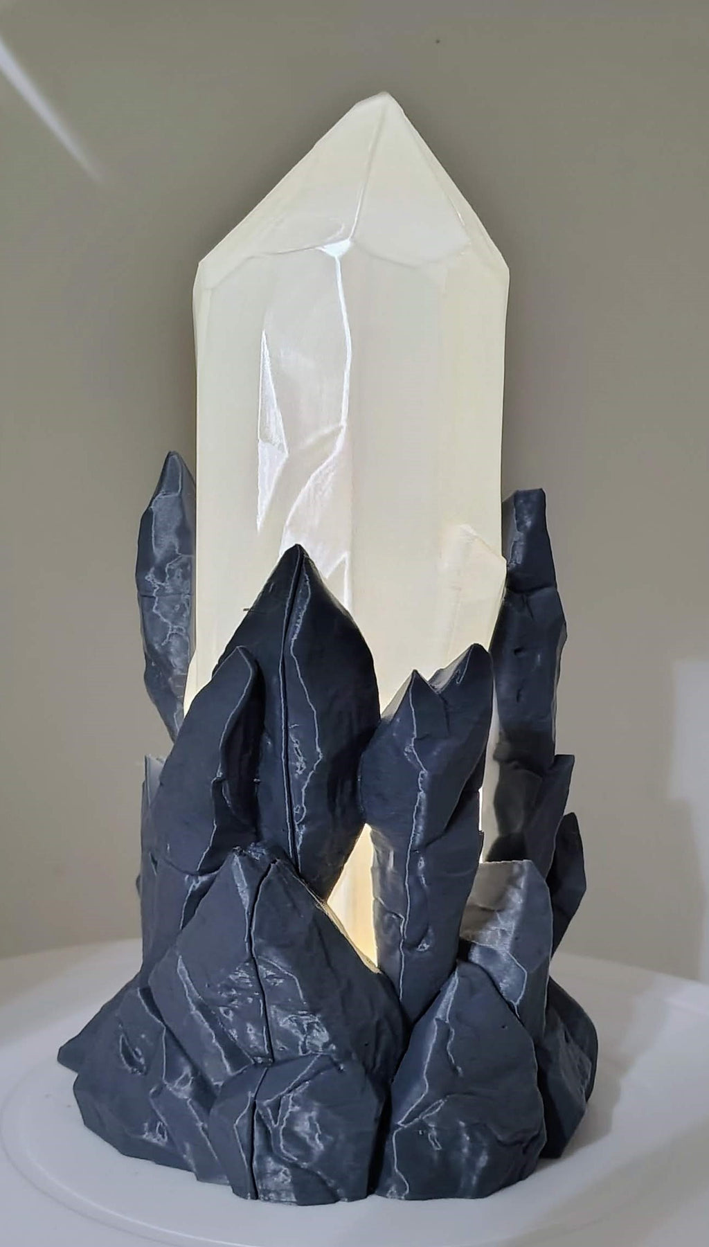 Rugged Crystal Lamp