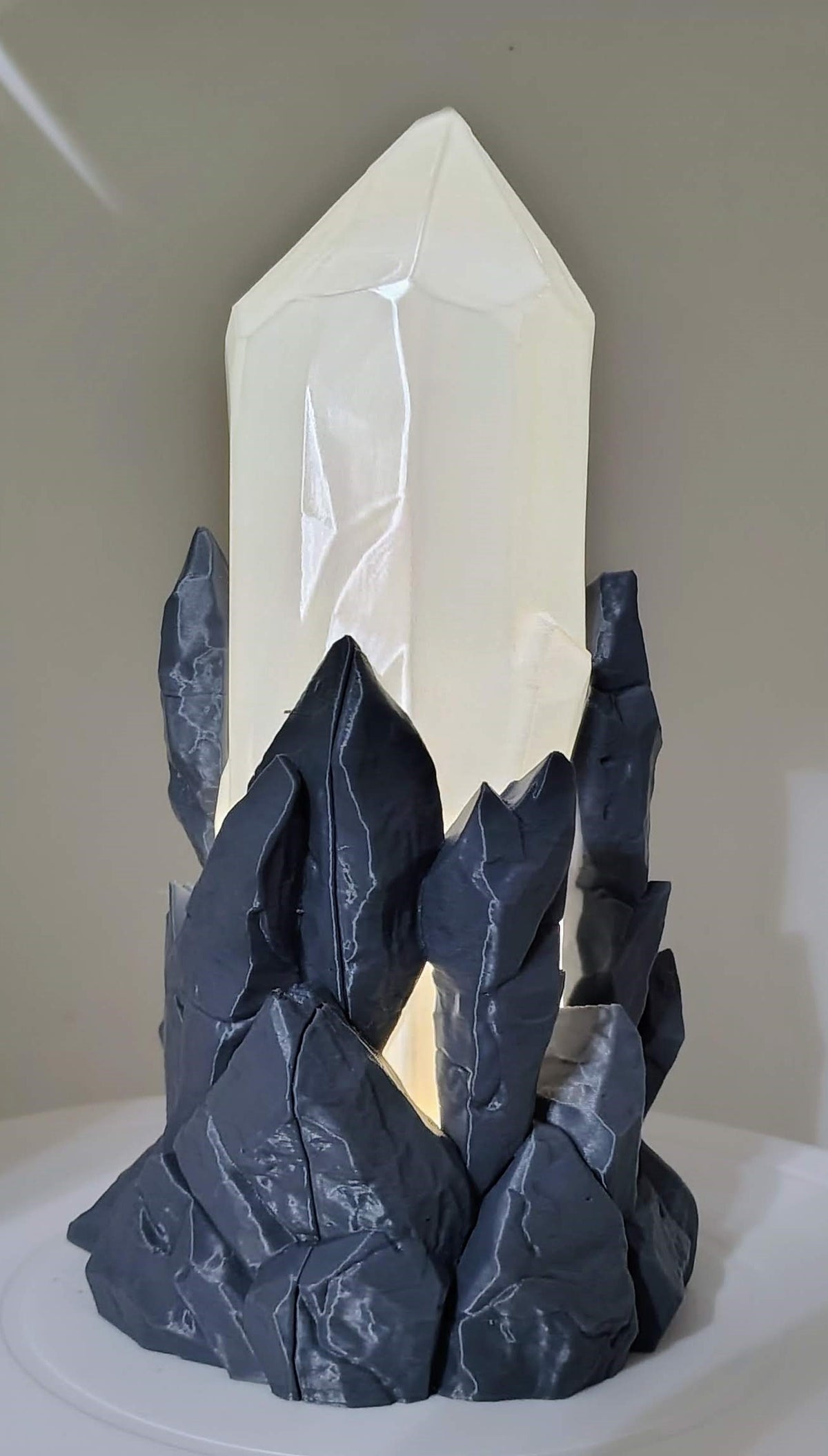 Rugged Crystal Lamp