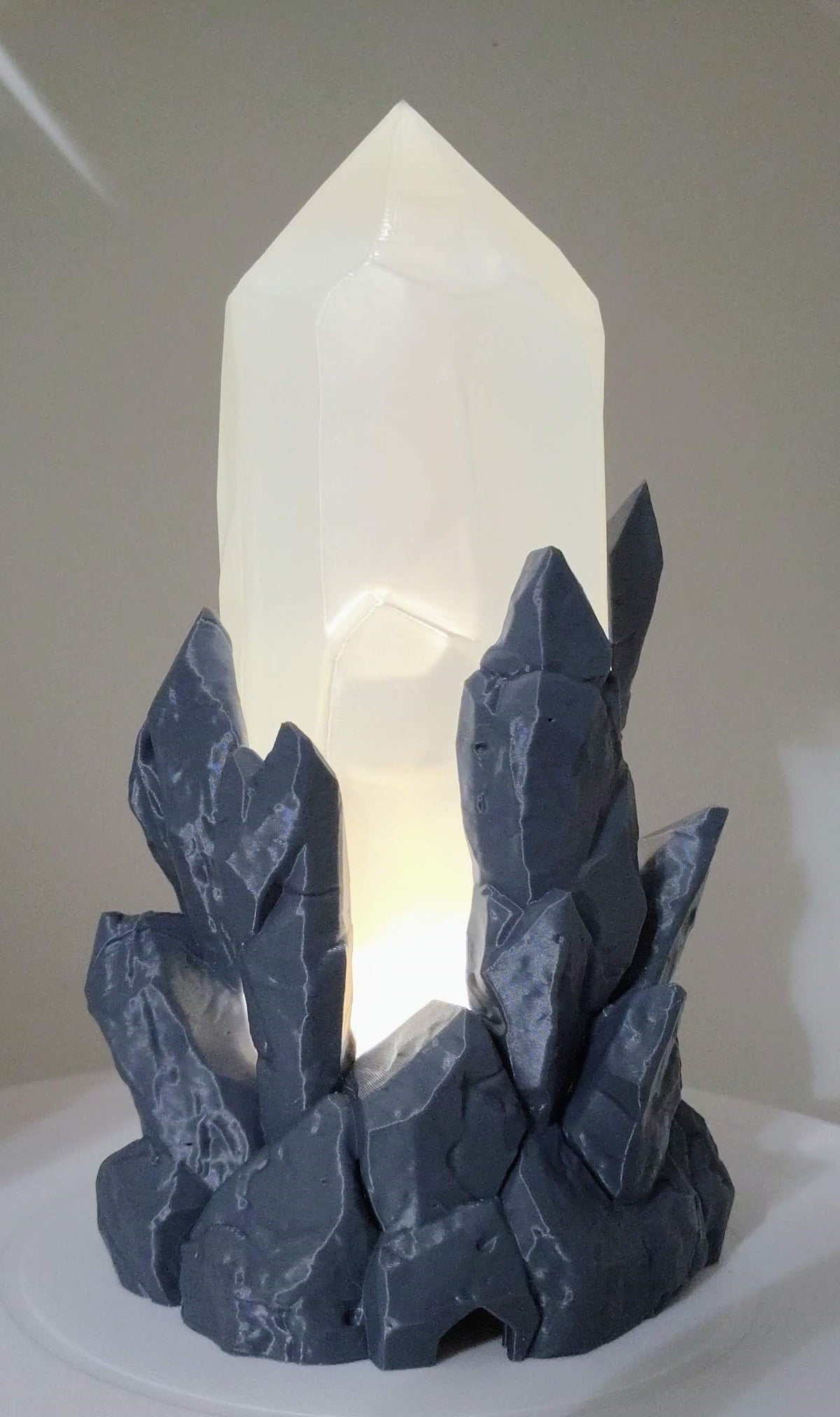 Rugged Crystal Lamp