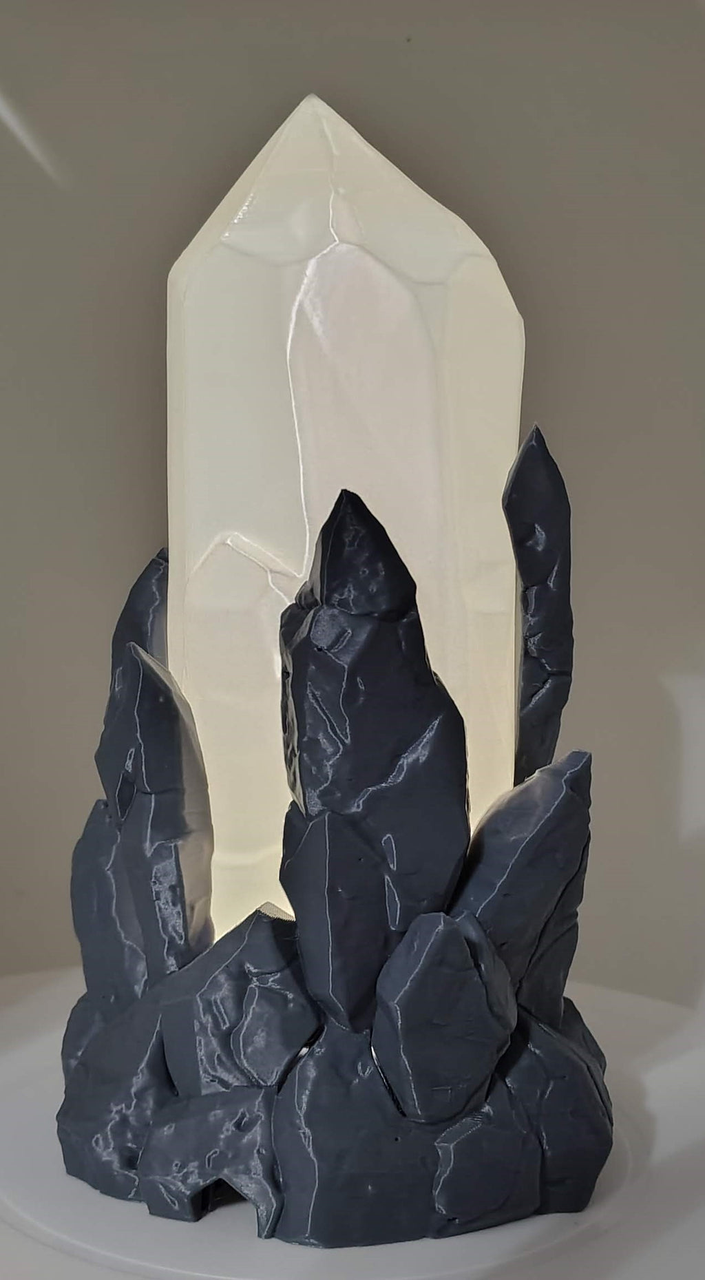 Rugged Crystal Lamp